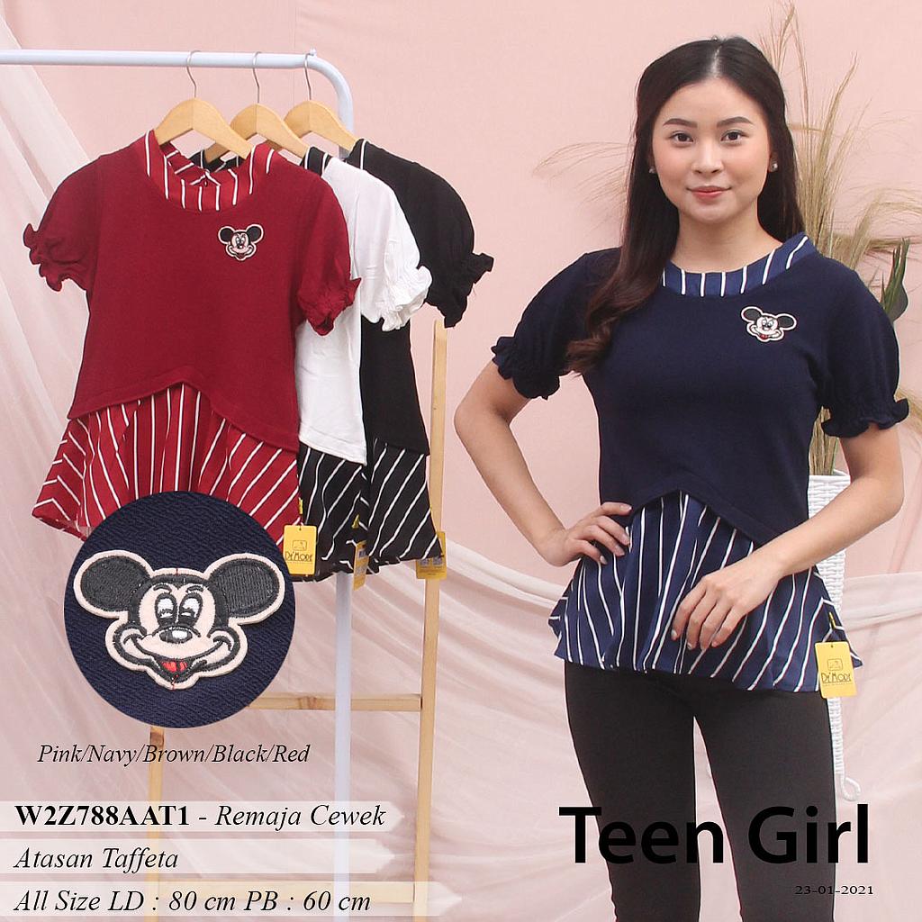CAMELIA PEPLUM BLOUSE KOMBINASI+LOGO PAC