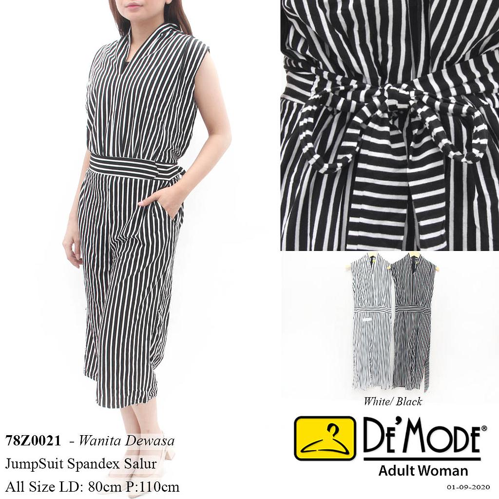 JUMPSUIT 7/8 SINGLET PINGGANG TALI PITA