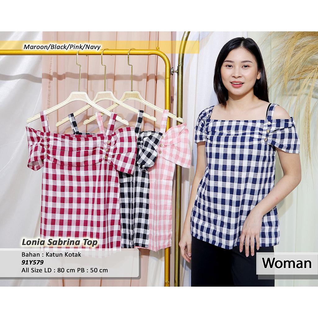 lonia sabrina top