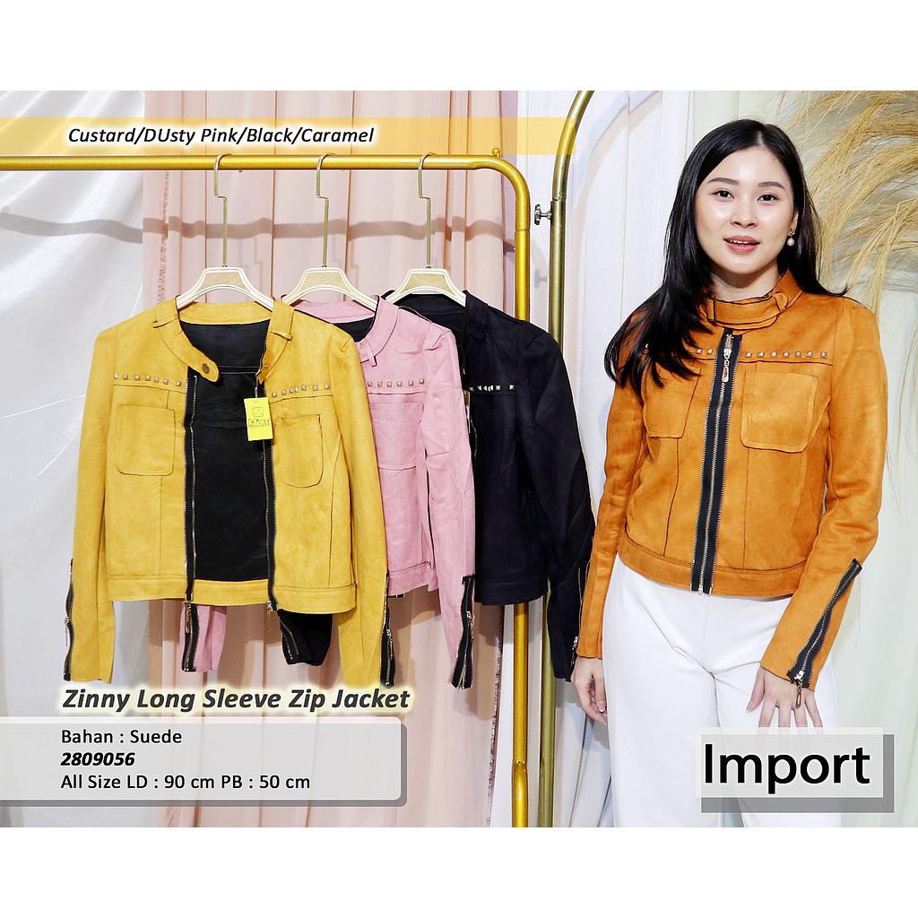 Messy Long Sleeve Zip Jacket