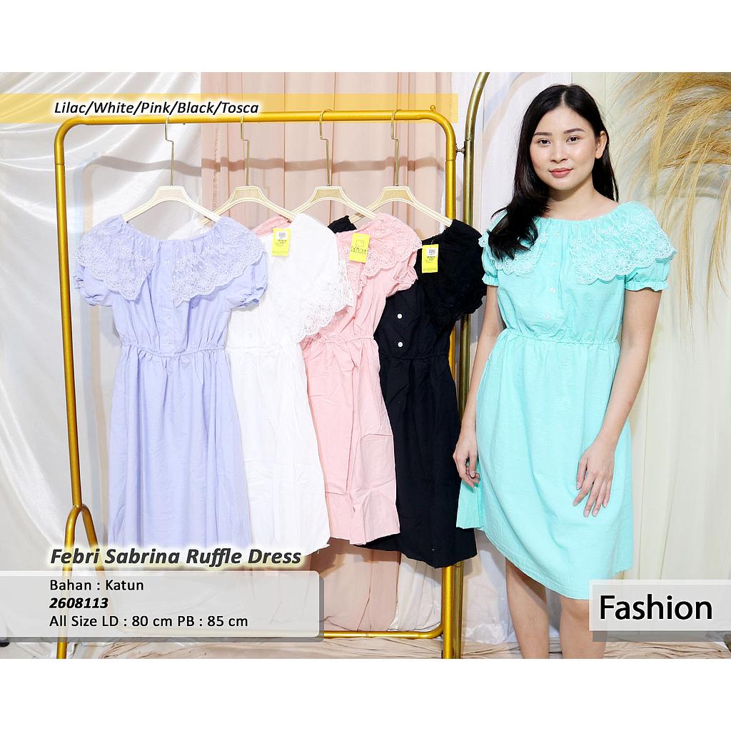 Febri Sabrina Ruffle Dress