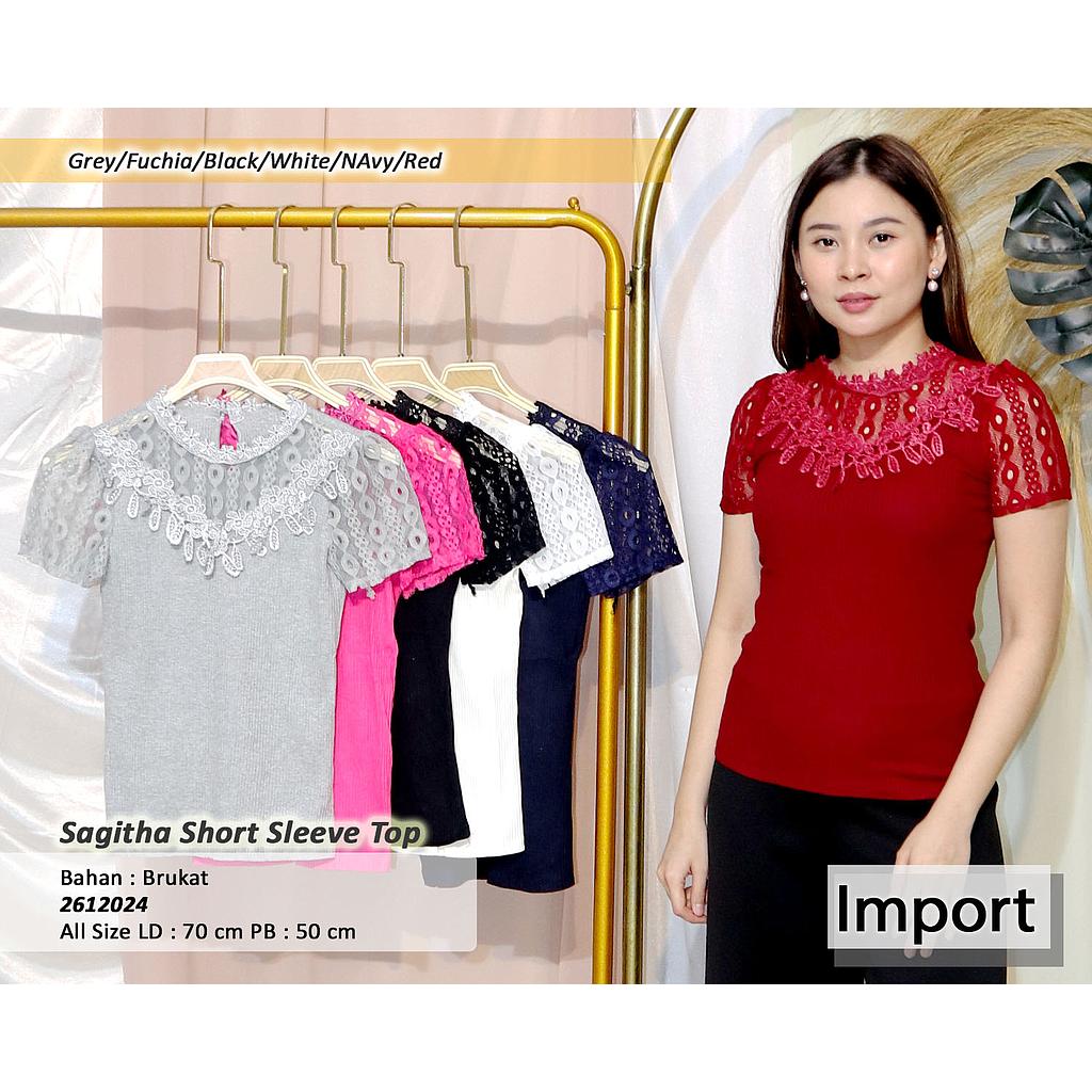 Sagitha Short Sleeve Top