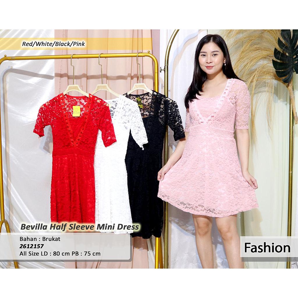 bevilla half sleeve mini dress