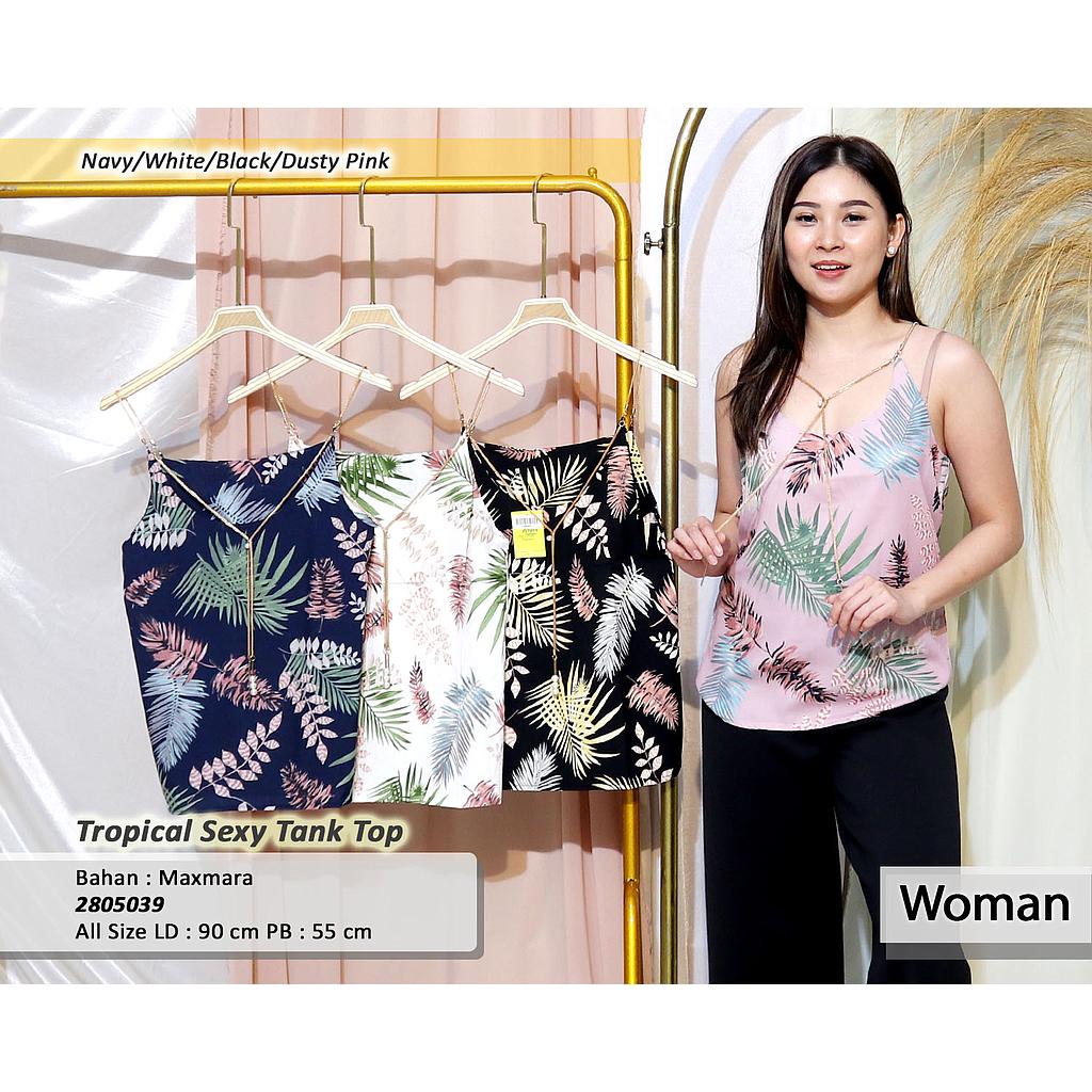 tropical sexy tank top