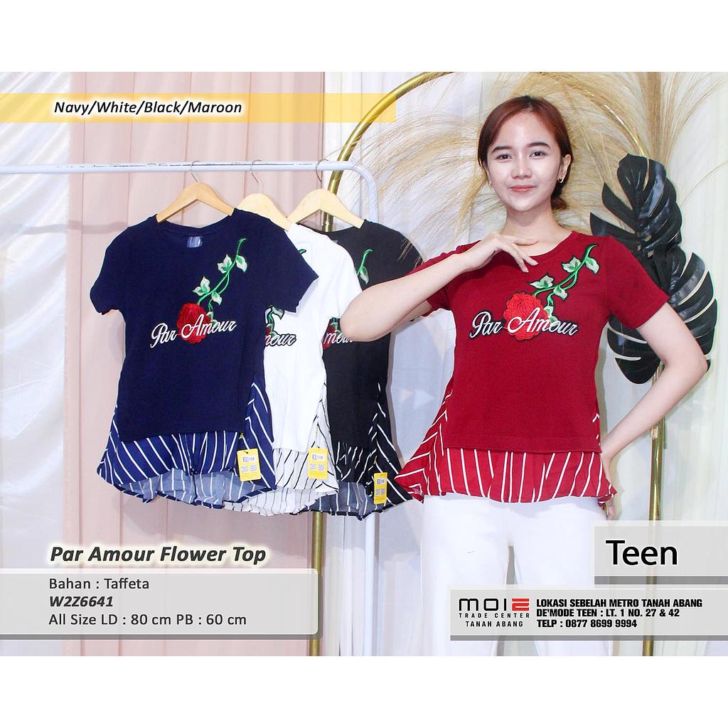 Par Amour Flower Top