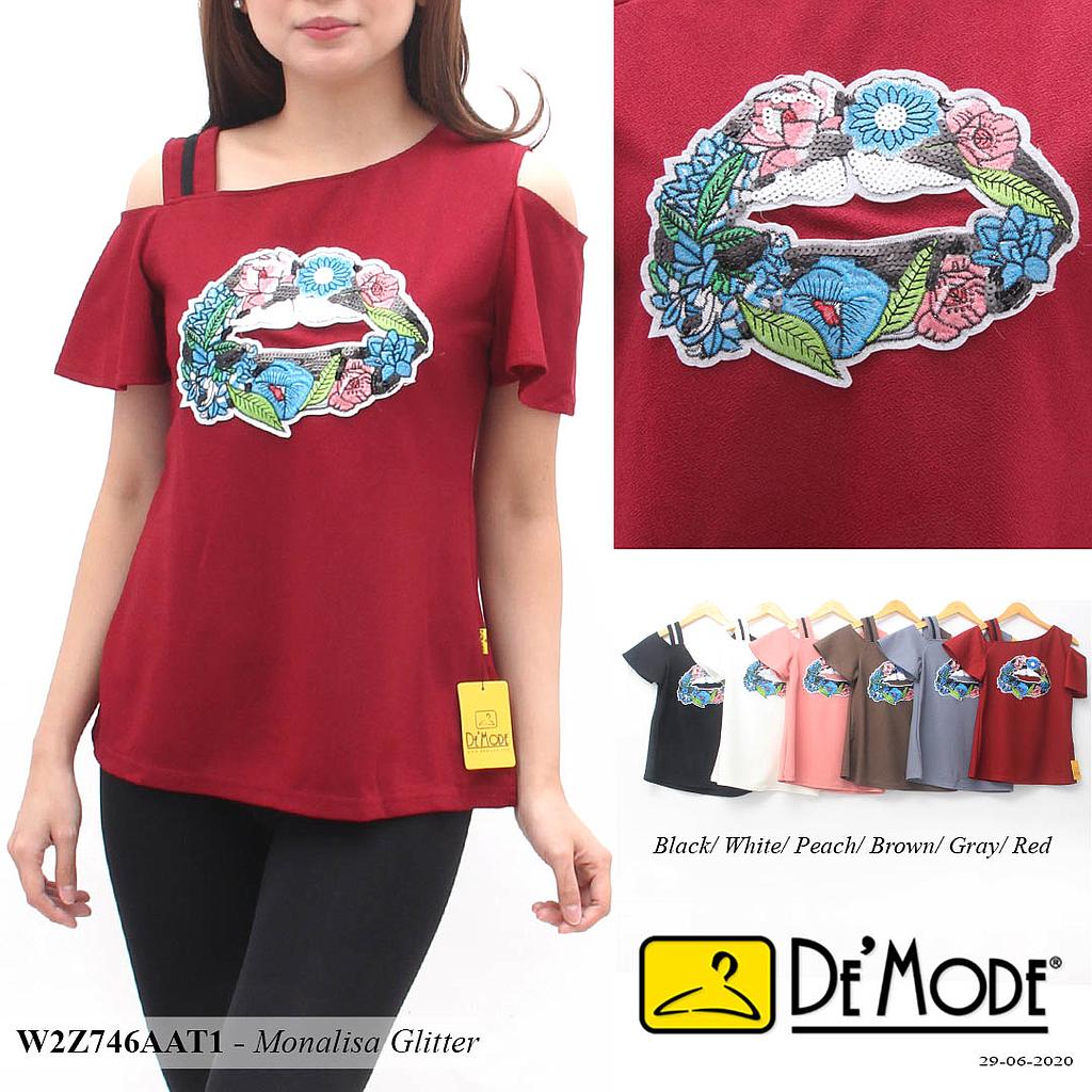 LONDA BLOUSE VARIASI LIST+AP LOGO BIBIR