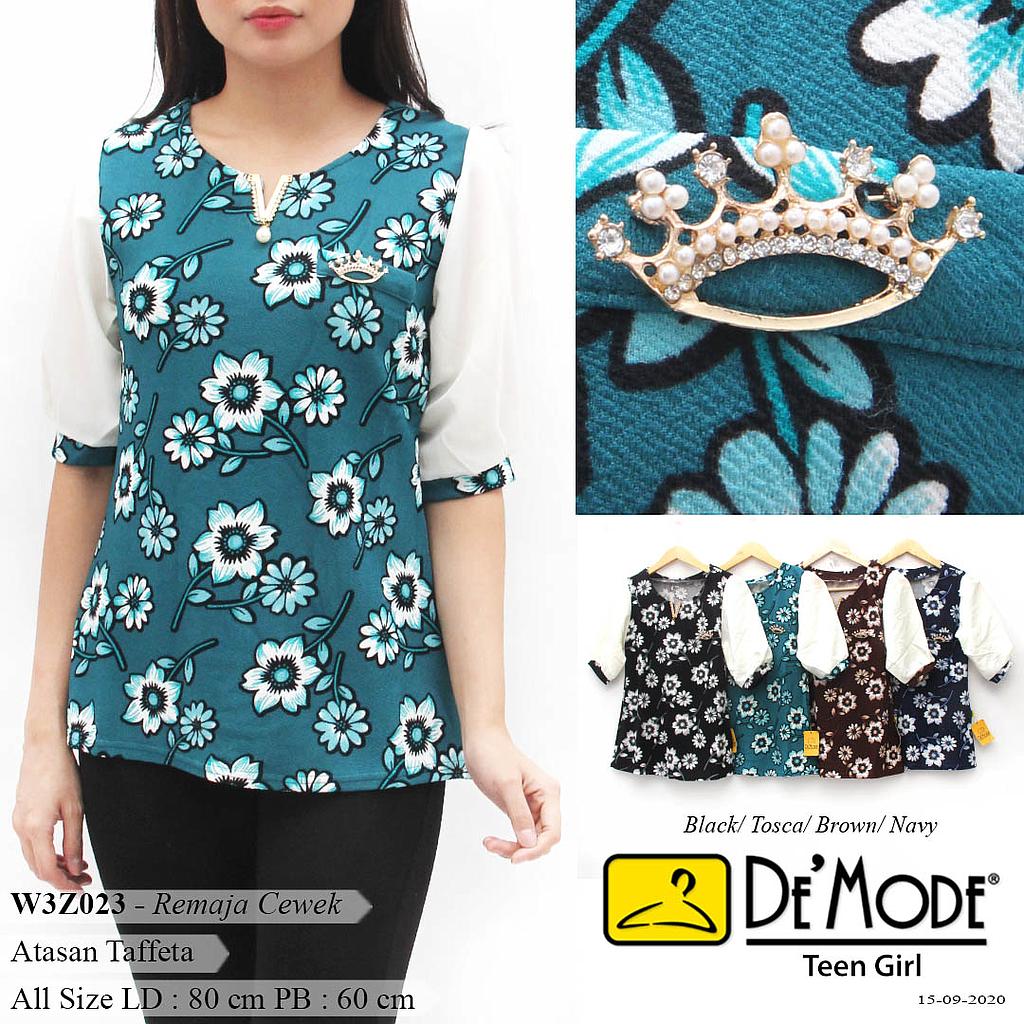 Flower V Neck Half Sleeve Top