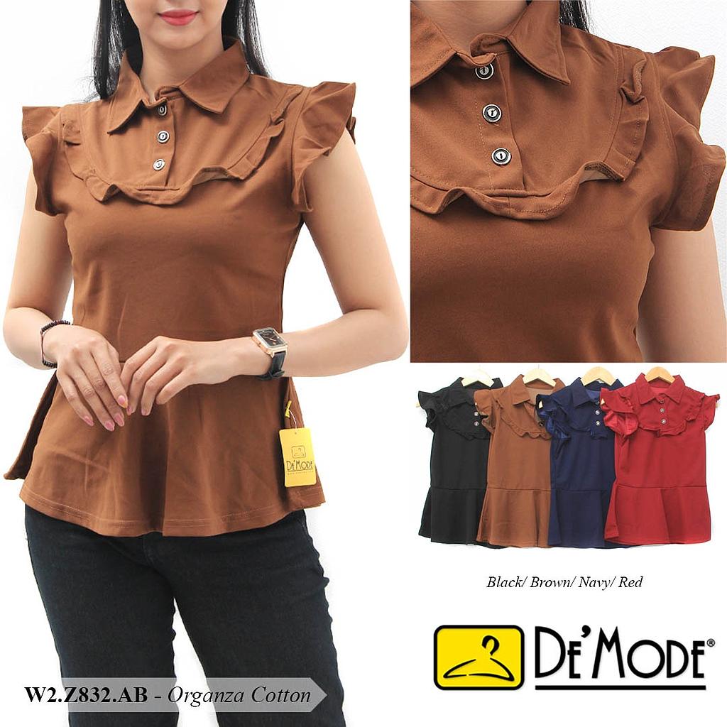 VEVY BLOUSE PEPLUM RUFFLE