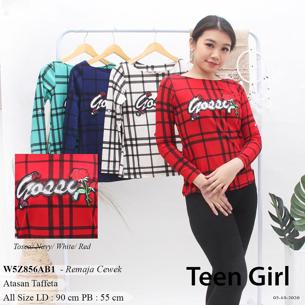 TENIA BLOUSE LENGAN SCODER+LOGO MINNIE