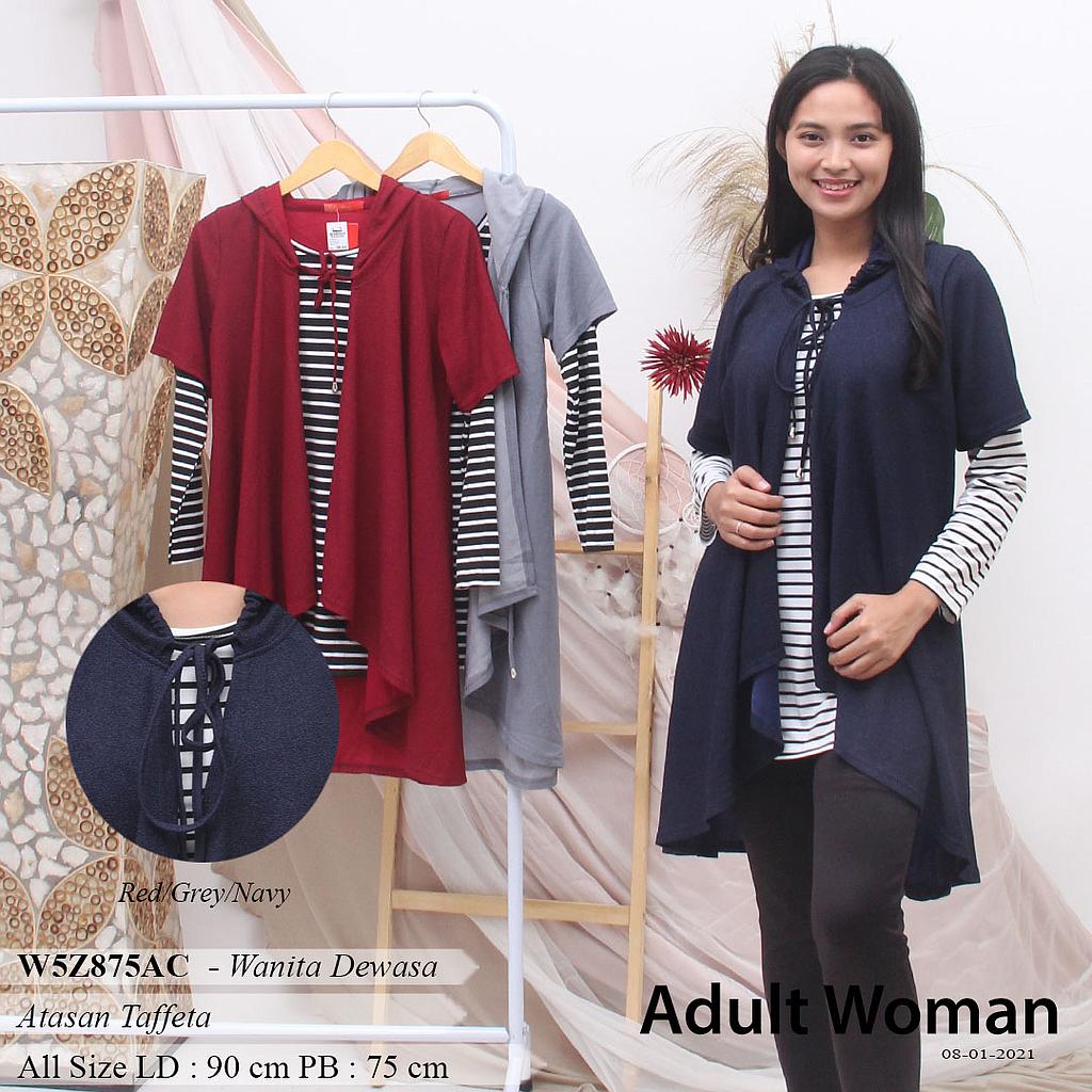 SABYAN TUNIK HOODIE KOMBINASI+BANDULAN L