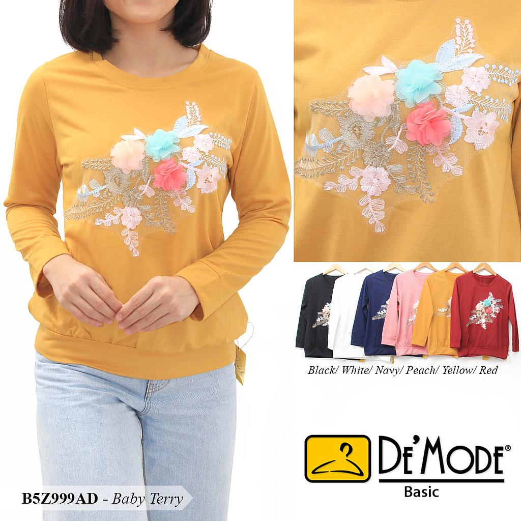 DAMIAN BLOUSE SWEATER + AP BUNGA 3 WARNA 