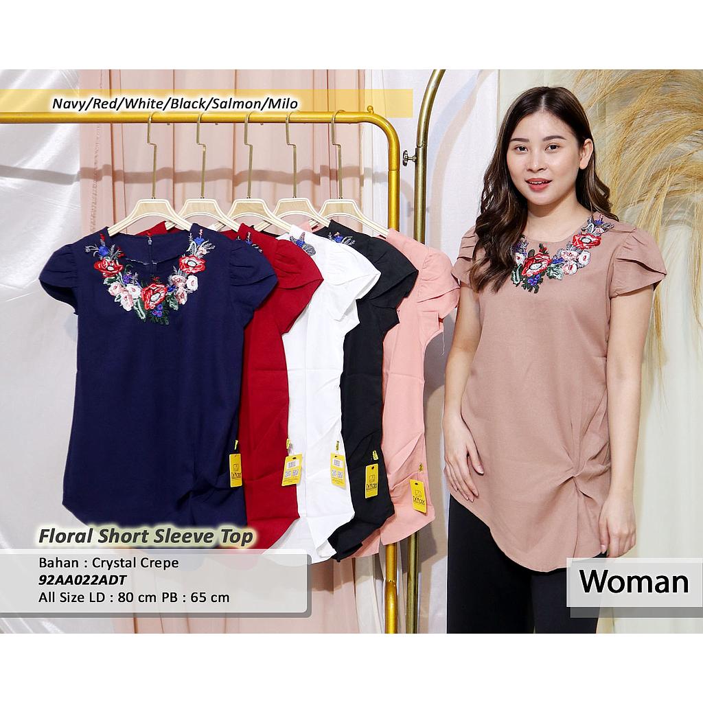 Floral Short Sleeve Top