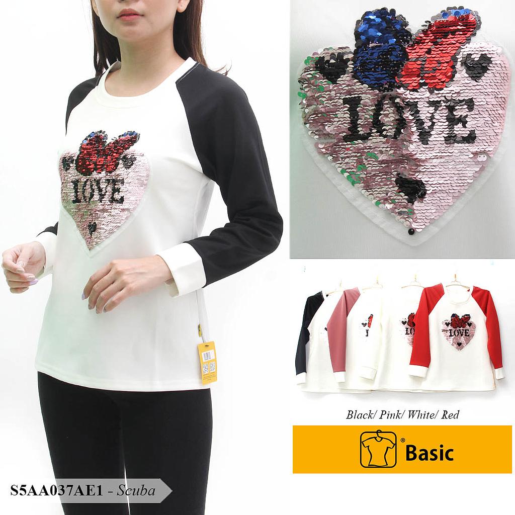 DAVIRA BLOUSE RAGLAN KOMB TGN PJG  