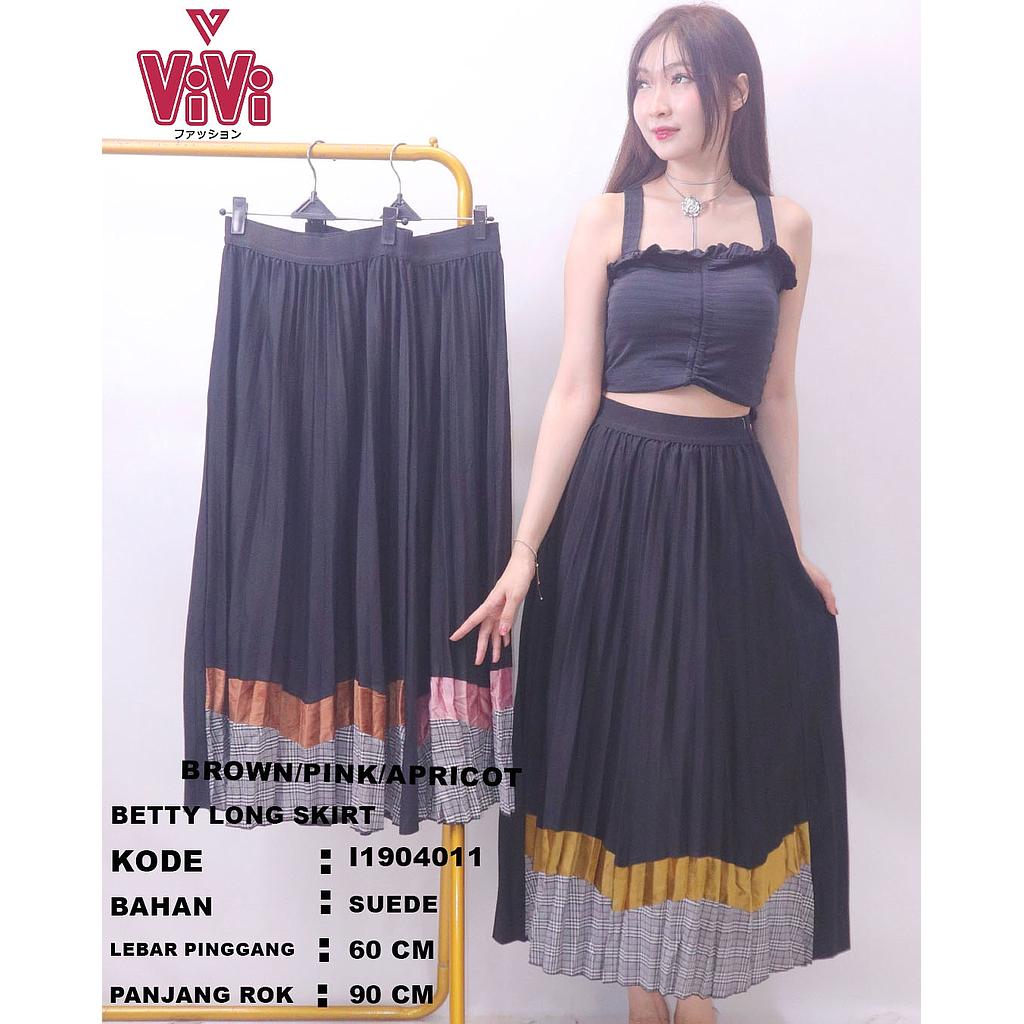 Betty Long Skirt Plisket