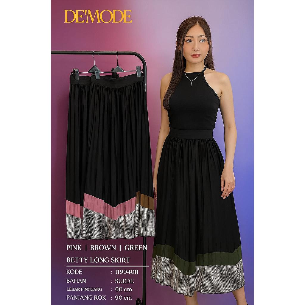 Betty Long Skirt Plisket