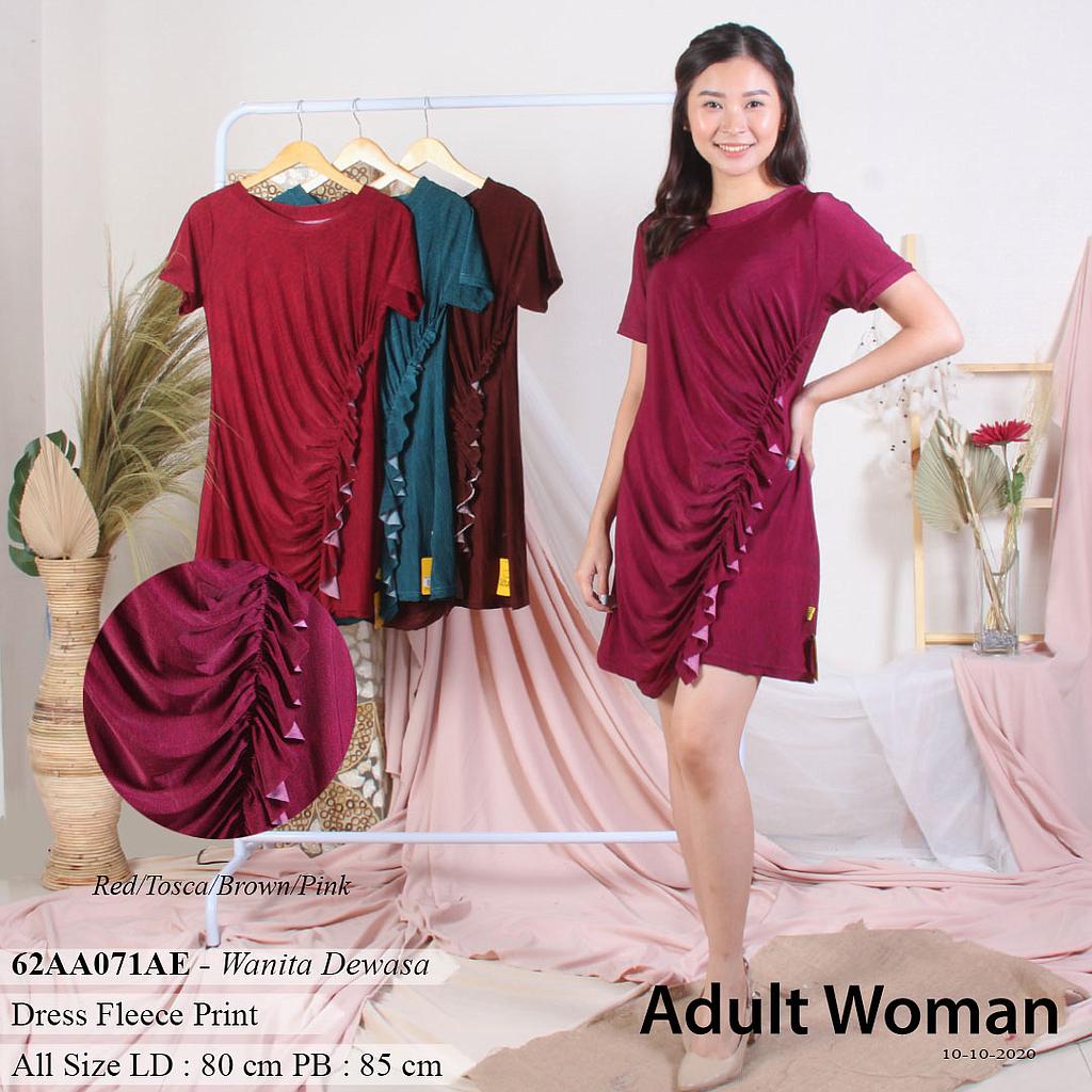PAULINA MIDI DRESS KERUT RUFFLE SAMPING