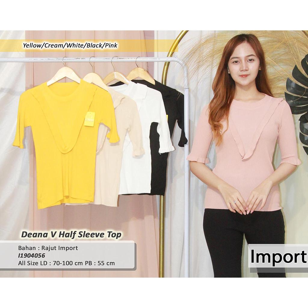 Deana V Half Sleeve Top