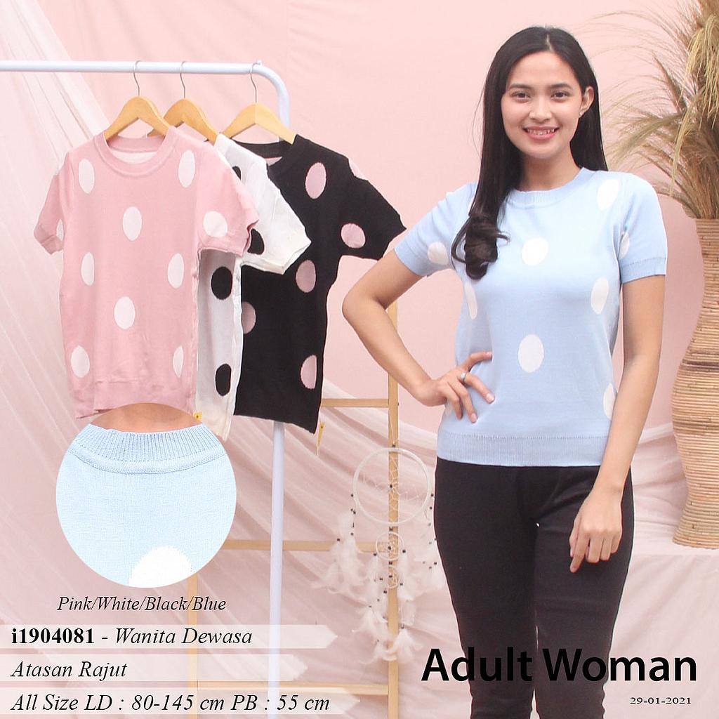 YQH-MSS338 POLKADOT ATASAN RAJUT