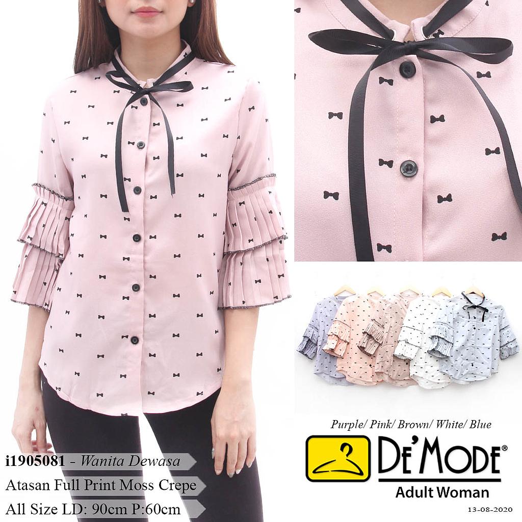 DH-MS1823 Liliana atasan kemeja tangan 2 layer prisket
