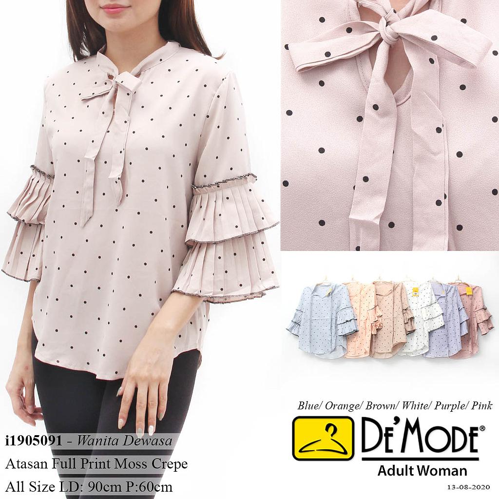DH-MS1967 Liliana blouse kerah pita 2 layer prisket