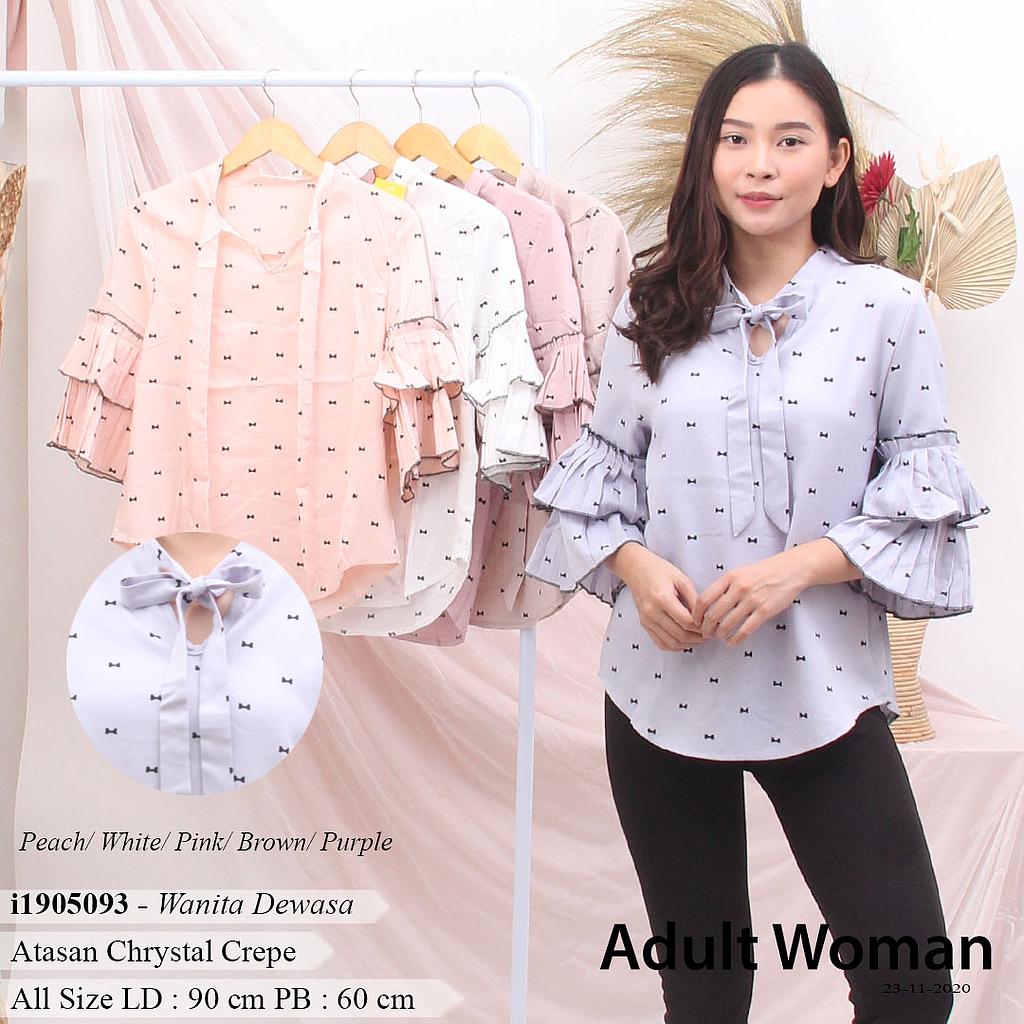 DH-MS1967 Liliana blouse kerah pita 2 layer prisket