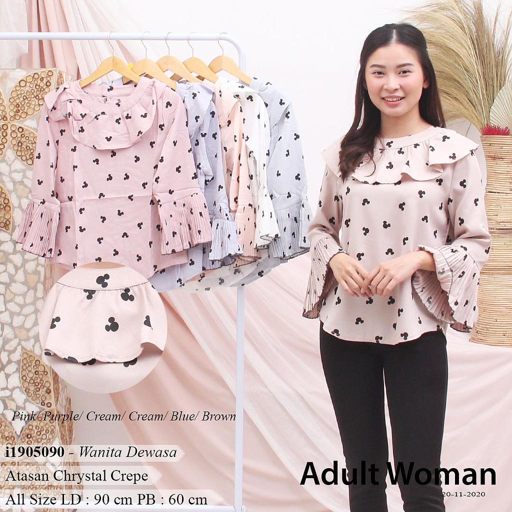 DH-MS1965 Liliana blouse kerah gelombang 2 layer prisket