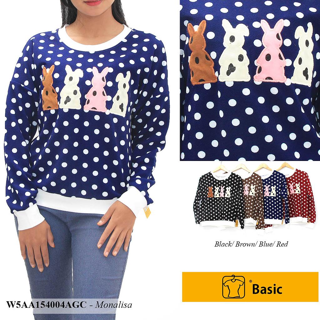YENNY ATASAN BASIC BORDIR KELINCI FLANEL