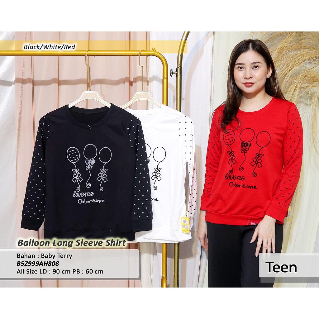Balloon Long Sleeve  Shirt