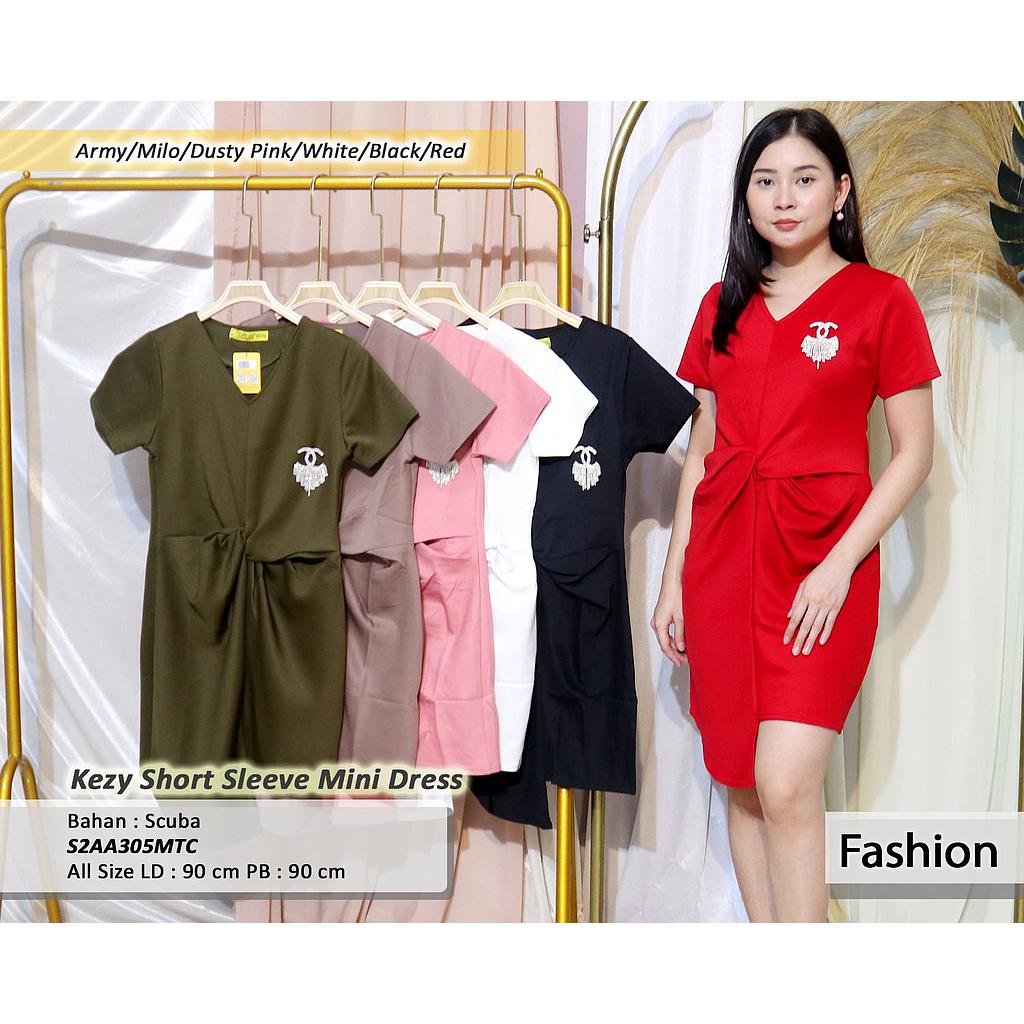 kezy short sleeve mini dress