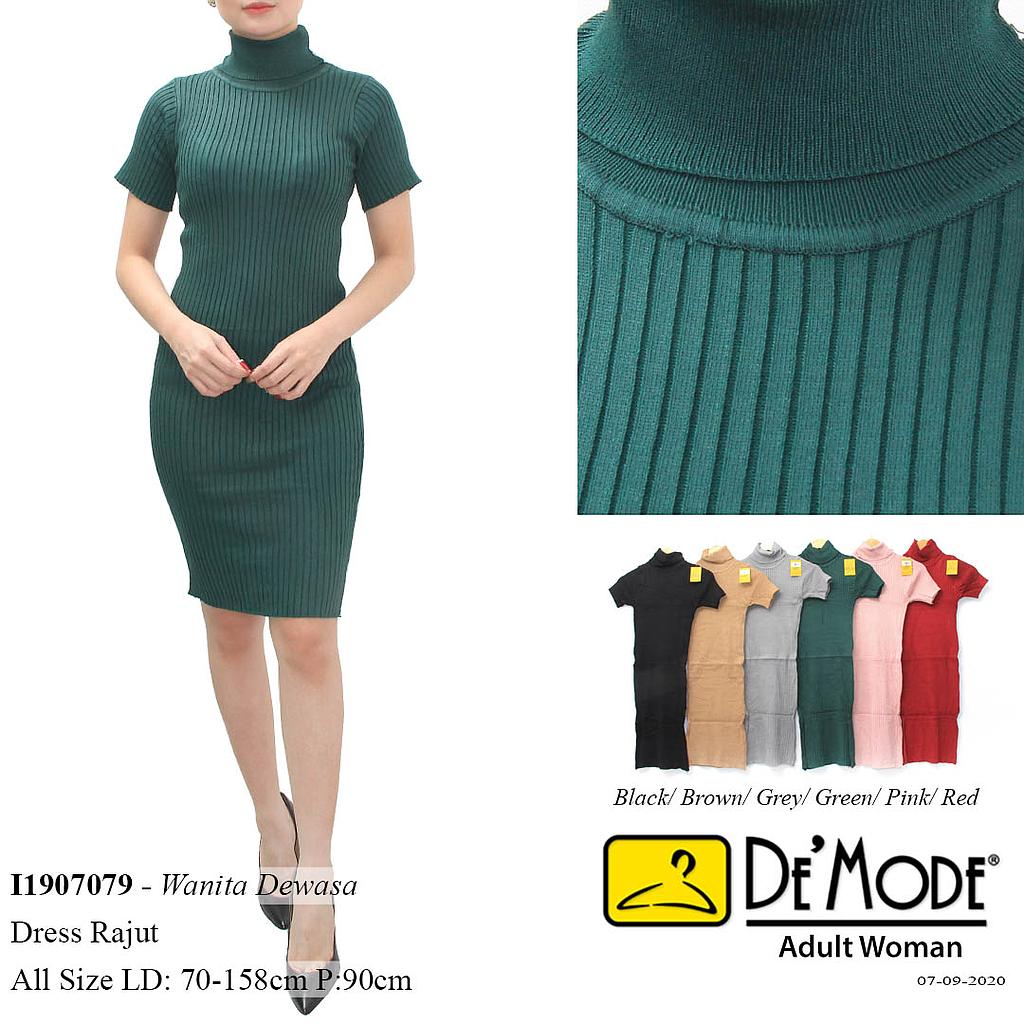 RMY-MS986-1 Belle dress rajut span turtle neck