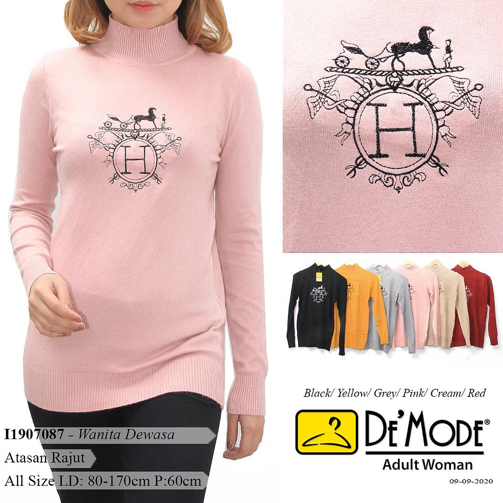 YQH-MS6-2 Helly atasan rajut + bordir