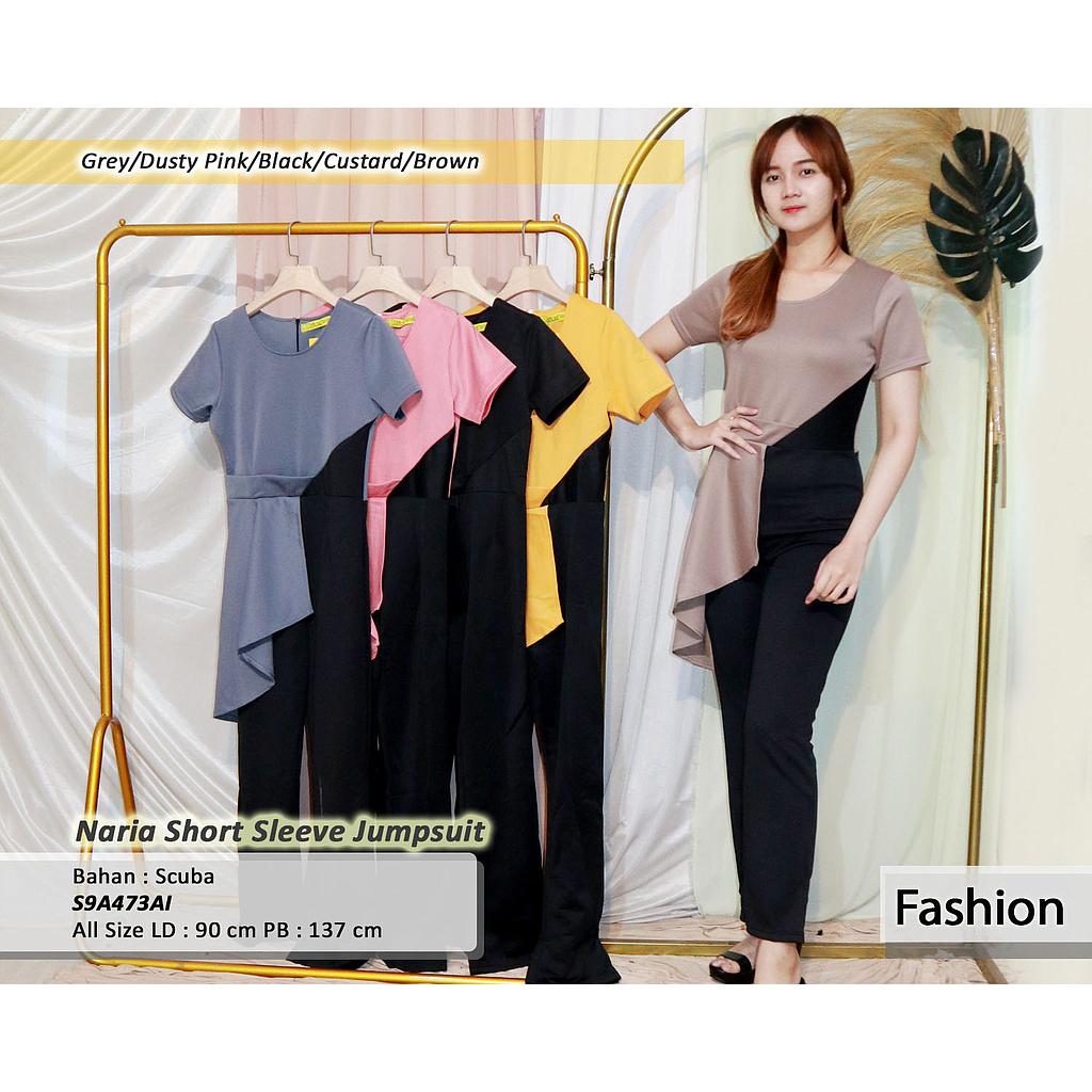 Naria short sleeve Jumpsuit (A473)
