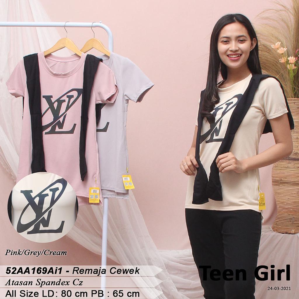 JENNIFER T-SHIRT + APLIKASI DEPAN + SYAL
