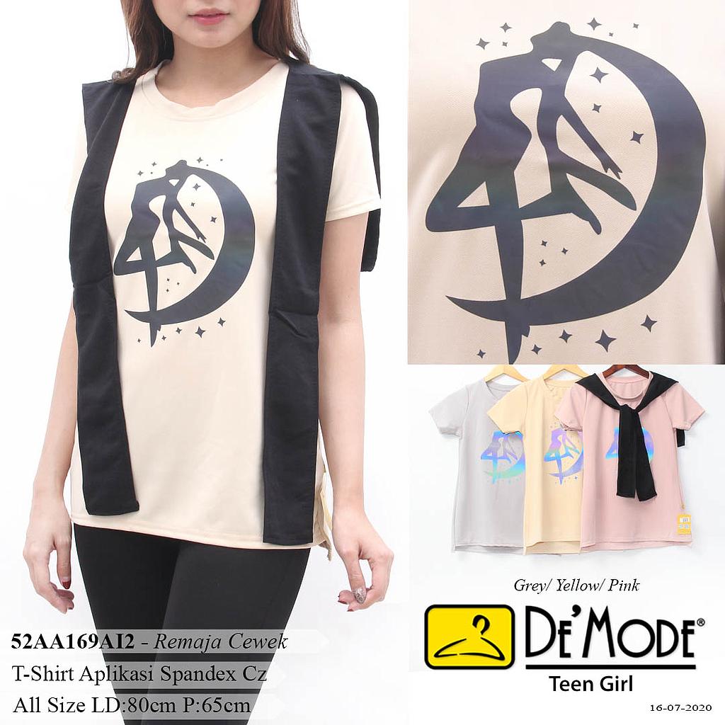 JENNIFER T-SHIRT + APLIKASI DEPAN + SYAL