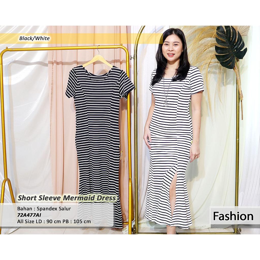 short sleeve mermaid dress