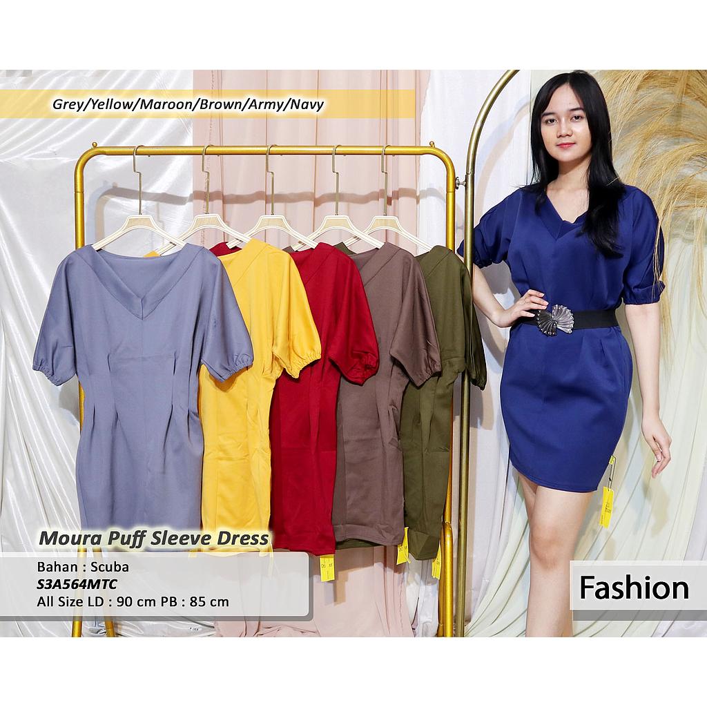 Moura puff sleeve  dress