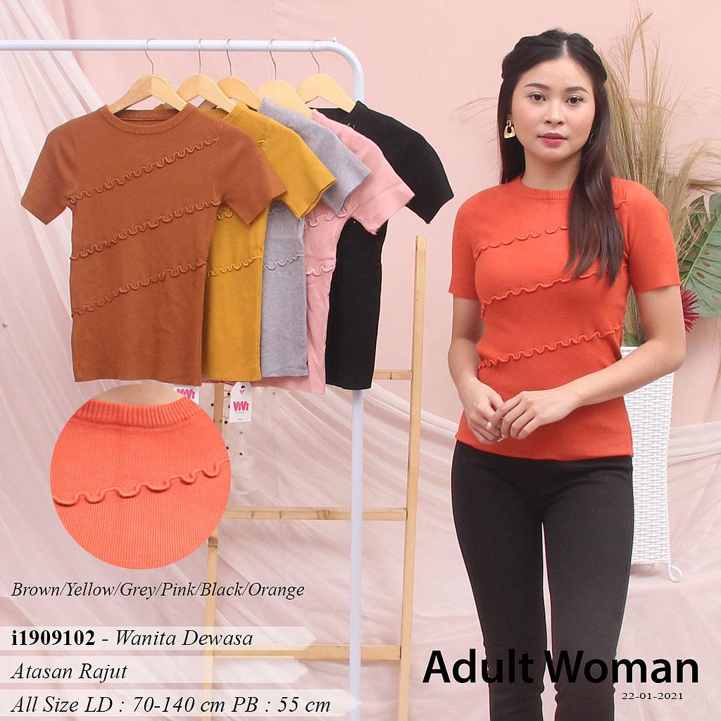 YQH-MS9929-1 Tiffany atasan rajut tekstur awan