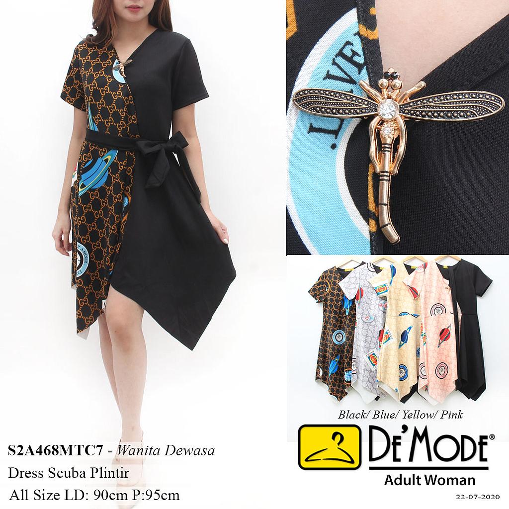 VINA DRESS SCUBA KOMBINASI + BROS