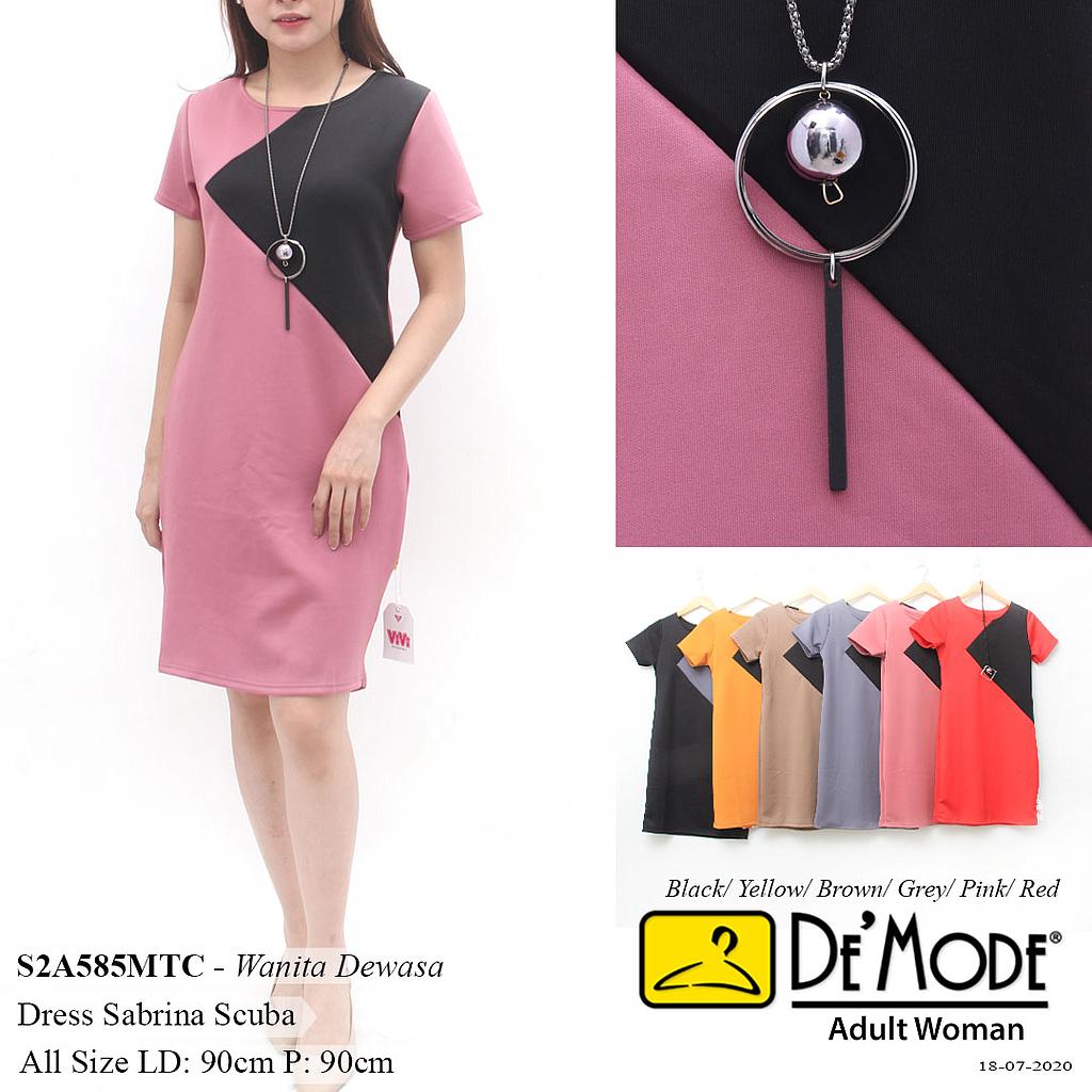 TALIA DRESS KOMBINASI COLOR BLOCK