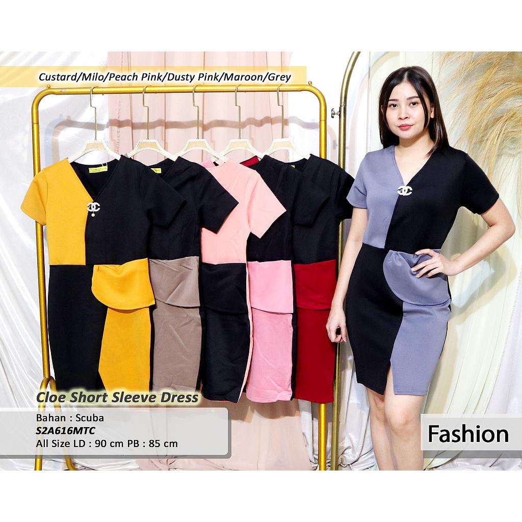 cloe short sleeve dress