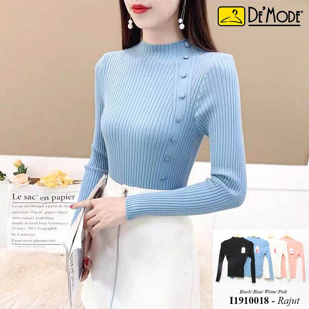 YQH-MS2172 Merisa atasan rajut variasi kancing