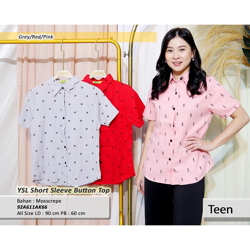 YSL short sleeve button top