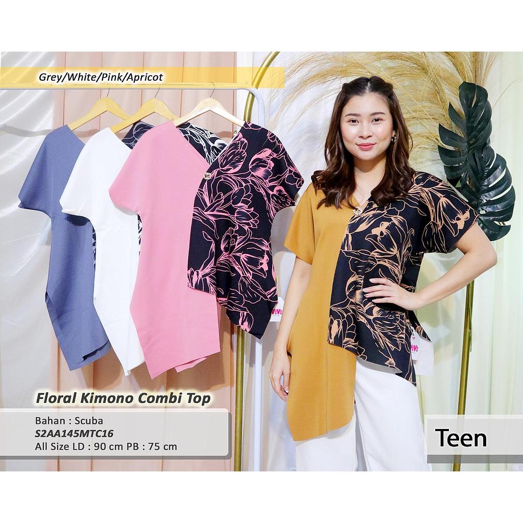 Floral kimono combi Top