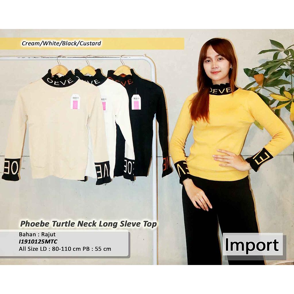 YQH-MS3460 Herra atsan rajut turtle neck text LOVE