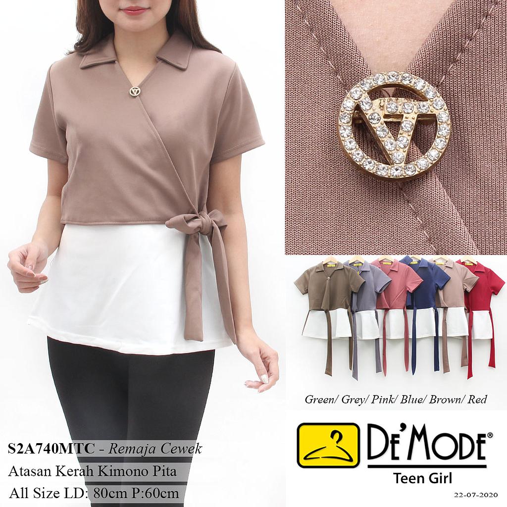 LIANA ATASAN KOMBINASI KERAH KIMONO PITA + BROS