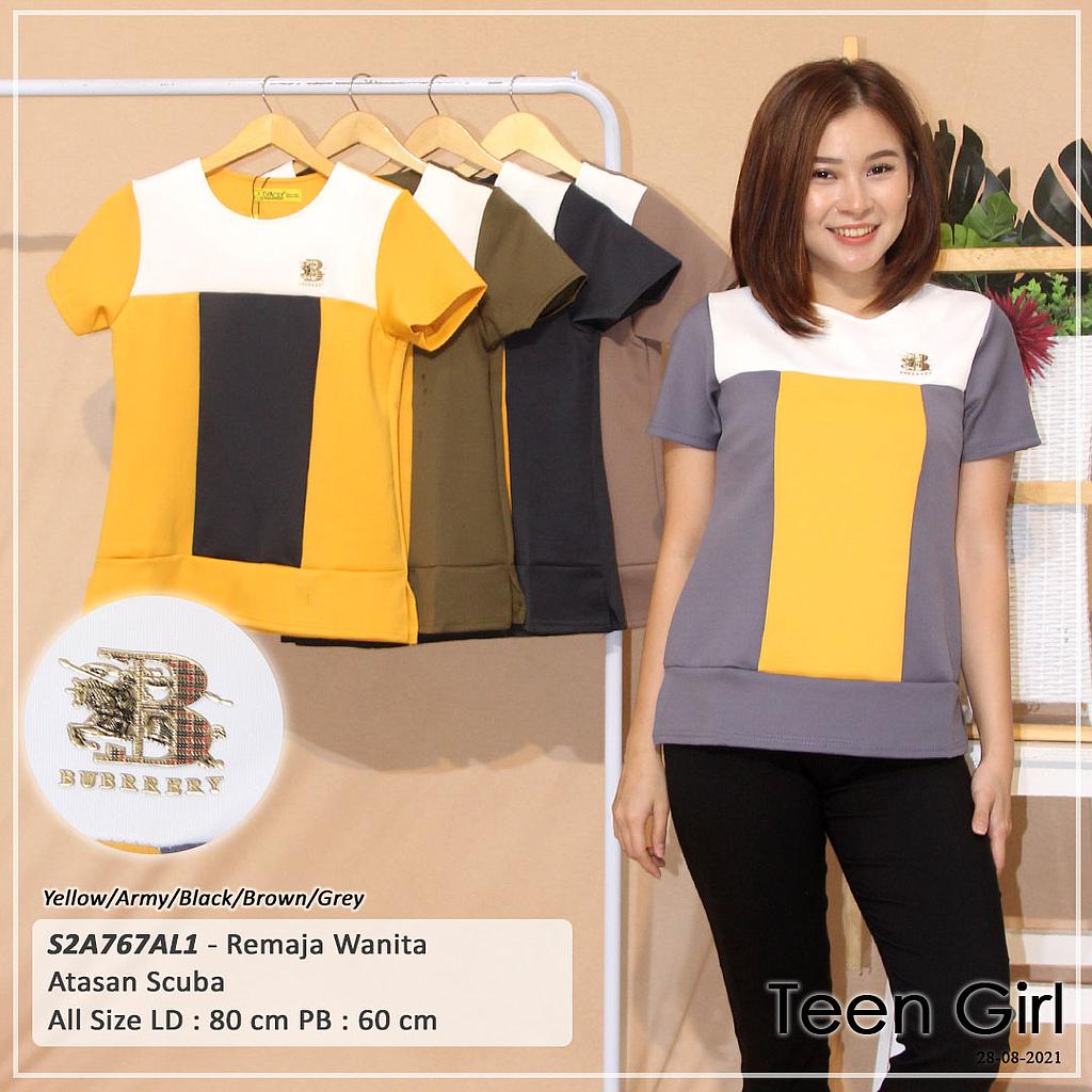 WENDA ATASAN KOMBINASI COLOR BLOCK + AP LOGO BUR.