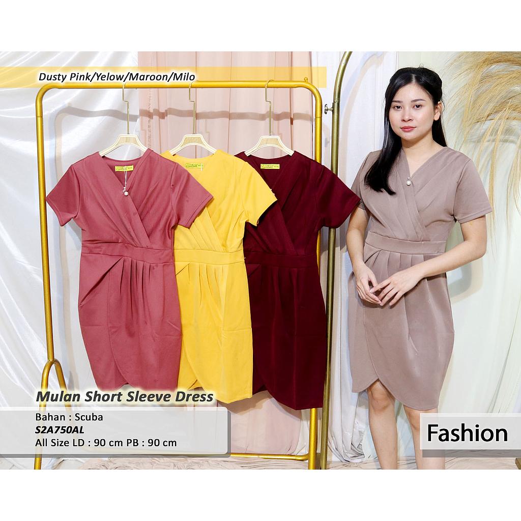 SELLY DRESS VARIASI REMPEL KAKI TULIP + BROS