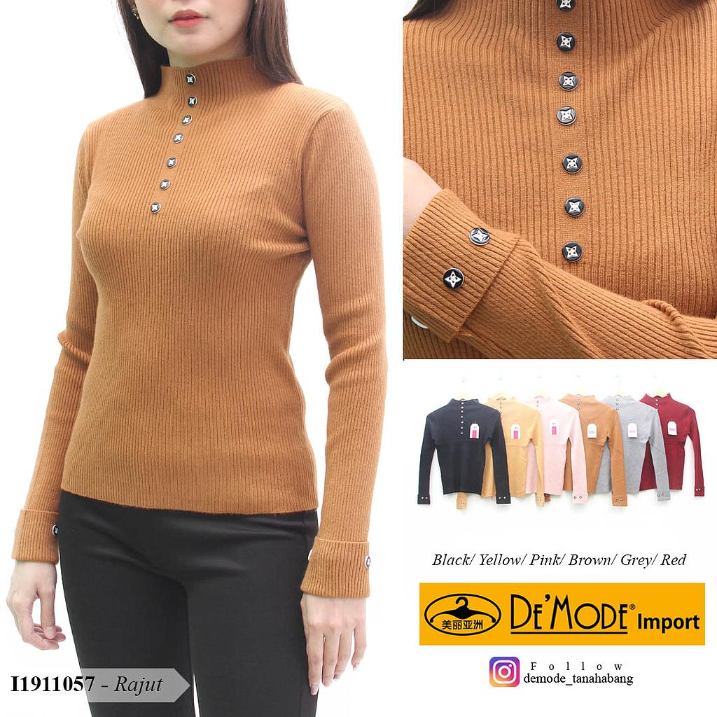 YQH-MS294 Ressa atasan rajut variasi kancing