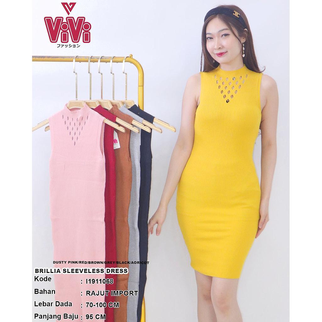 Brillia sleeveless slim dress
