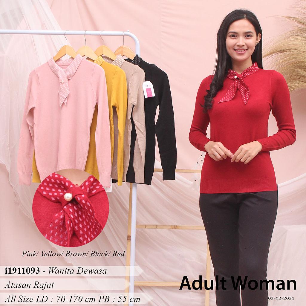 YQH-MS8033 Willa atasan rajut variasi syal pita